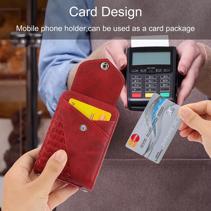 Samsung Z Flip Leather Case, Calf Pattern Full Coverage for Z Flip5, 4, 3.