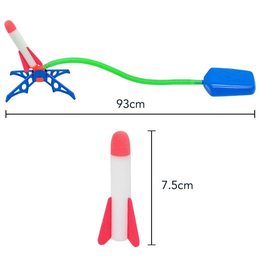 A Rocket Launcher Toys Foot Transmitter Foot-stepping Rocket Toys Flash Launch Rocket Small Rockets