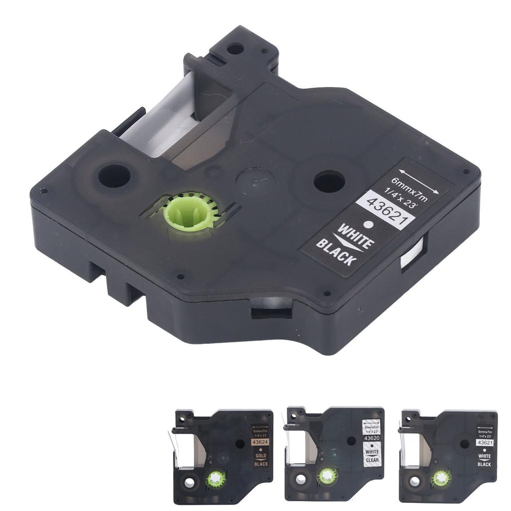 Лента для этикеток шириной 6 мм, длиной 23 фута, водонепроницаемая, маслостойкая, ПЭТ, прозрачная, для этикеток LMPC 16596 L