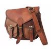 Handmade Natural Tan Pure Goat Leather Vintage Messenger Bag Purse