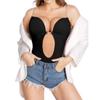 Women's U Plunge Strapless Backless Shapewear Seamless Thong Bodysuit V Neck Body Shaper Padded Bra Camisoles Crop Tops