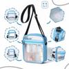 Storage Bag PVC Transparent Bag Square Waterproof Crossbody Bag Portable Women Handbag  Women