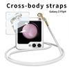 Чехол-пленка Crossbody Mirror для телефона Samsung Galaxy Z Flip 6 5 4 3 Flip3 Flip4 Flip5 Flip6 5G с гальваническим покрытием, противоударный чехол