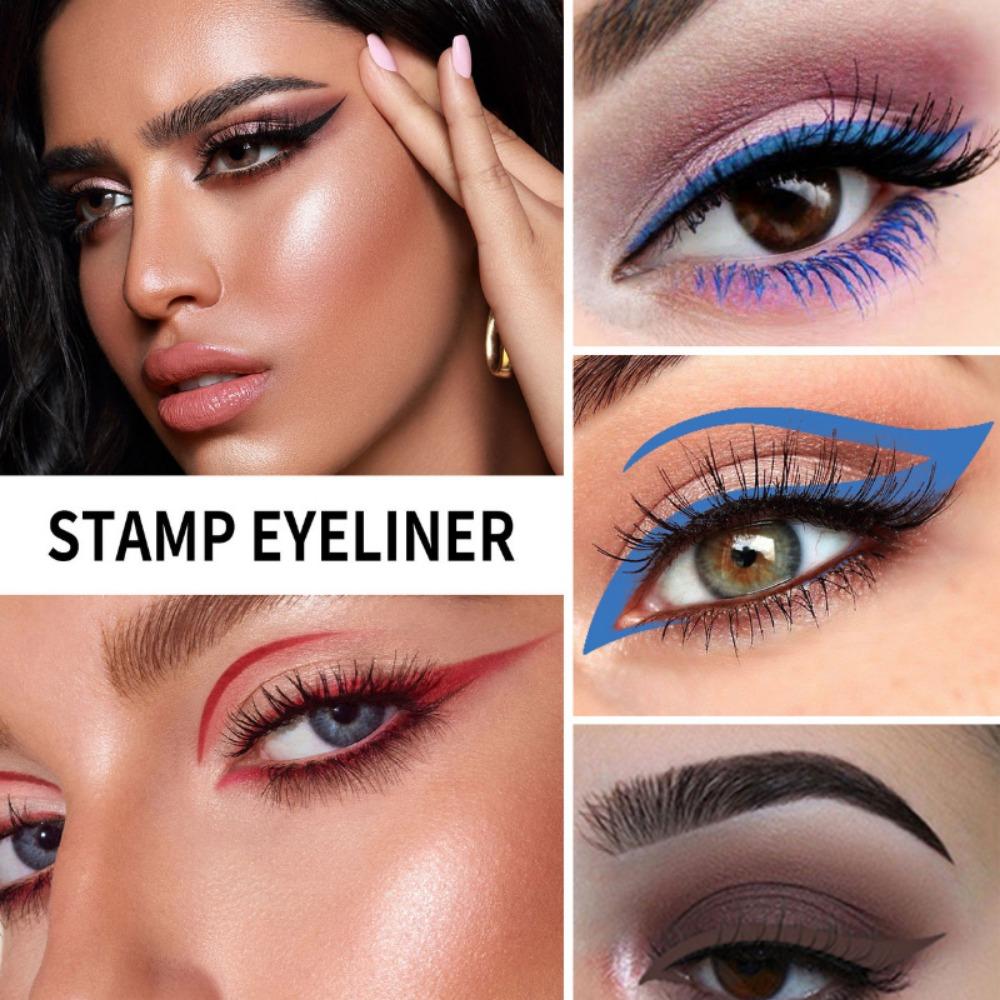 QIC Color Seal Двусторонняя подводка для глаз с треугольными крыльями, 5 цветов, подводка для глаз