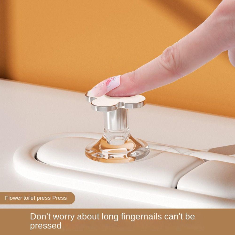 Ручка ящика в форме цветка Кнопка бачка унитаза Пластиковый подъемник крышки унитаза Туалет