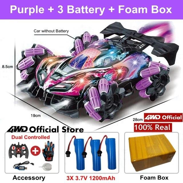 4WD Drift RC автомобильный радиоприемник с жестами, индукционный музыкальный свет, трюк, дистанционное управление, гоночный 4x4, внедорожный спрей, игрушки для мальчиков, подарки для детей
