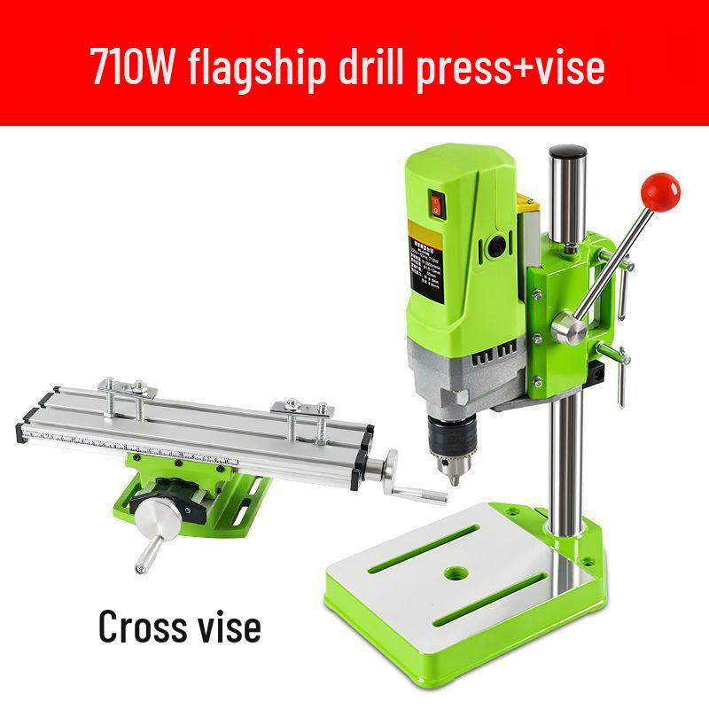 High Precision Mini 220V Bench Drill: Industrial Grade Multifunctional Drill Press for Household Use