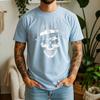 New Summer Unisexs 100 Cotton TShirt Western Skull Line Drawing Grunge Style Casual Breathable Short Sleeve
