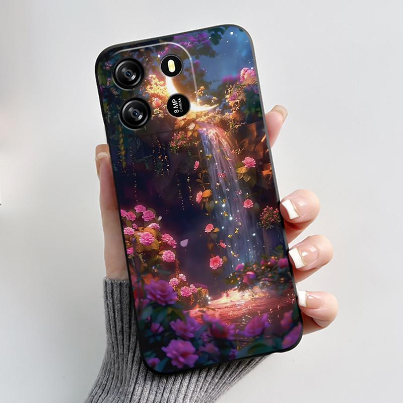 Для Blackview Wave 6C Чехол Oscal Flat 1C Задняя крышка Роскошный Милый Любовь Кролик Смешной Черный ТПУ Мягкий Силикон Защитный Чехол для Телефона