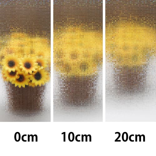 PROTEALL 3D Laser Window Film, Sun and Western Sun Protection, Blackout Sheet, Security, Shatterproof, UV Protection, Static Adhesive, Water-Replyable