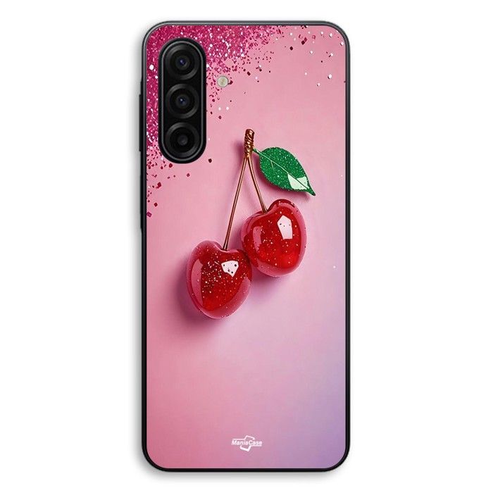Coque Pour Samsung Galaxy A37 Cerise brillante Maniacase