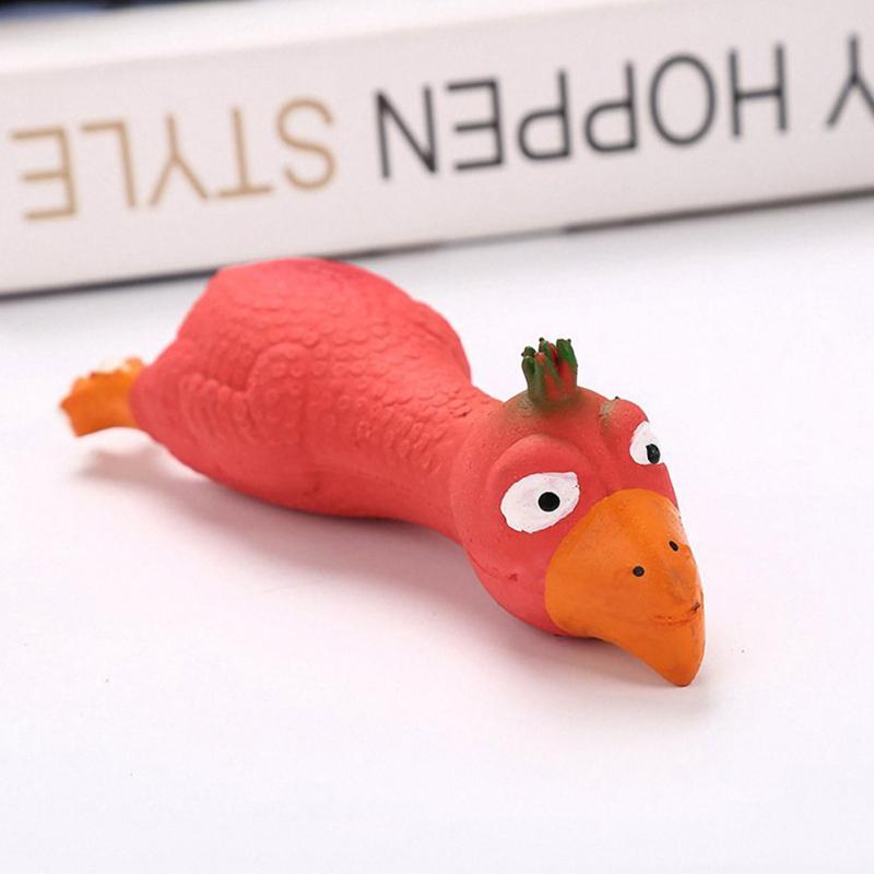 Латексные игрушки для жевания собак в форме курицы, писк, игрушки, имитация кричащей курицы, товары для домашних животных