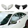 Car ABS Chrome Stick Rear View Rearview Side Glass Mirror Cover Trim Frame For Honda Civic 10th 2016 2017