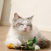 Игрушка для кошки плюшевая перьевая птичка со звуком для интерактивной игры и обогащения
