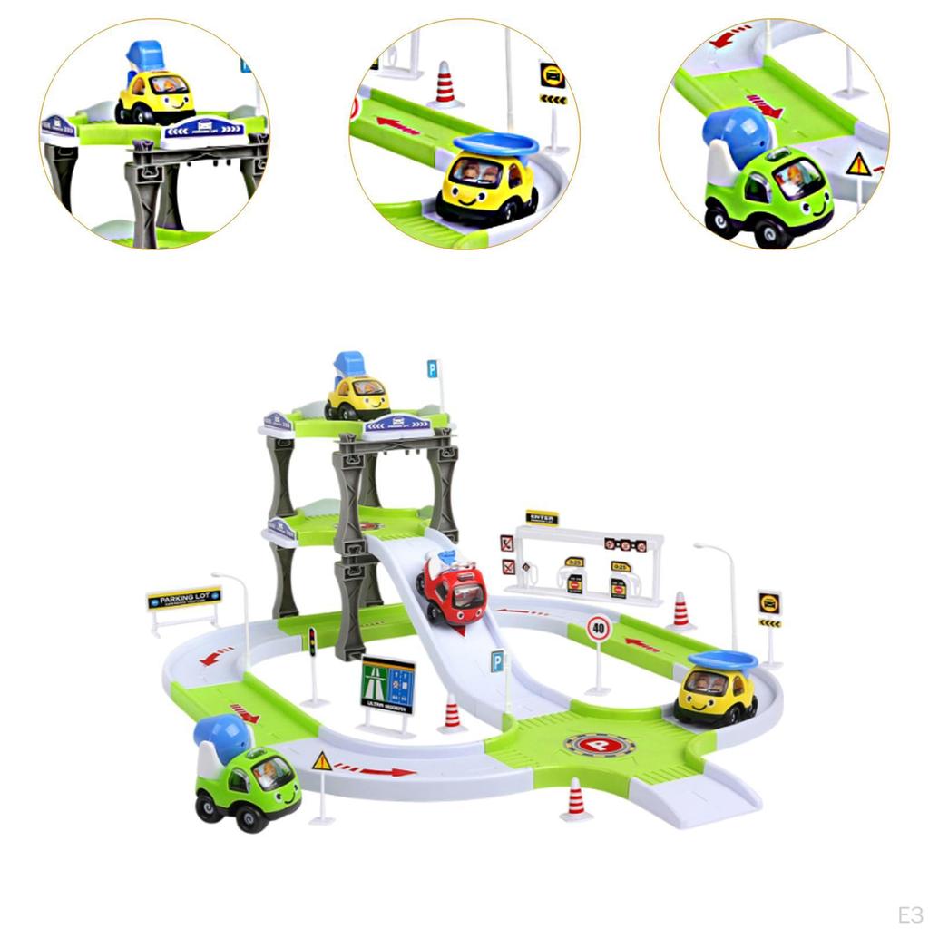 Engineering Trucks Vehicle Construction Truck Toys Rail Car Early Educational Track Parking Lot