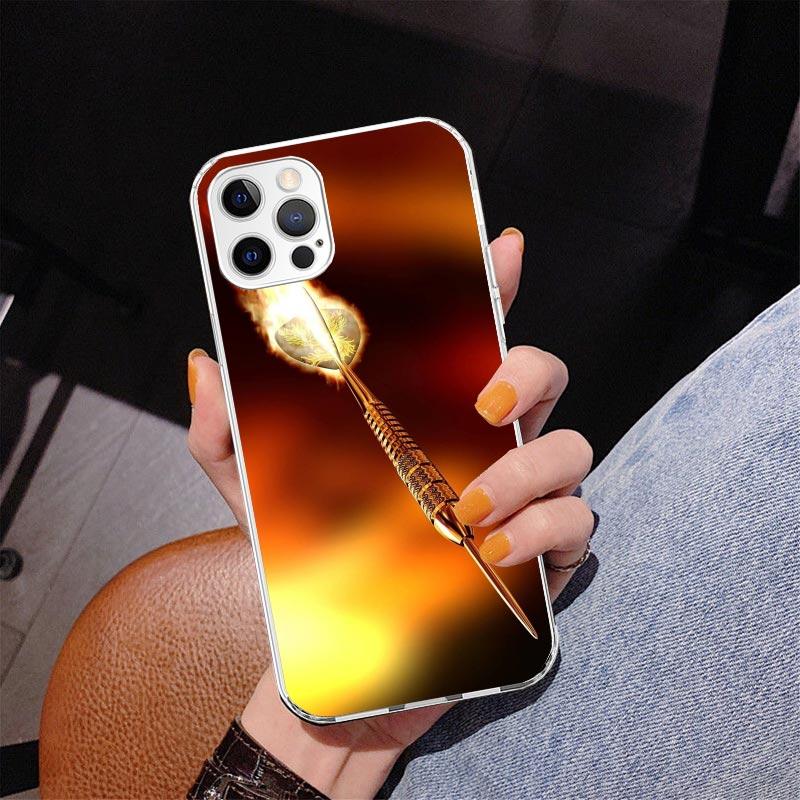 Darts Aesthetics Wire Target Phone Case For iPhone 13 12 Mini 11 Pro Max XS XR X SE 7 8 Plus 5S 5 6S 6 Gift Print Cover Fundas