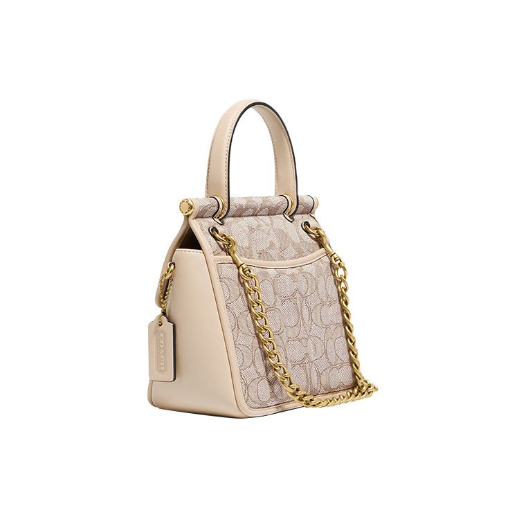 Coach Маленькая сумка с верхней ручкой из жаккарда сsignature C5280-B4SHG