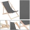 Transat pliable - Springos® - Bois de hêtre - 3 positions - 120 kg - 4 kg
