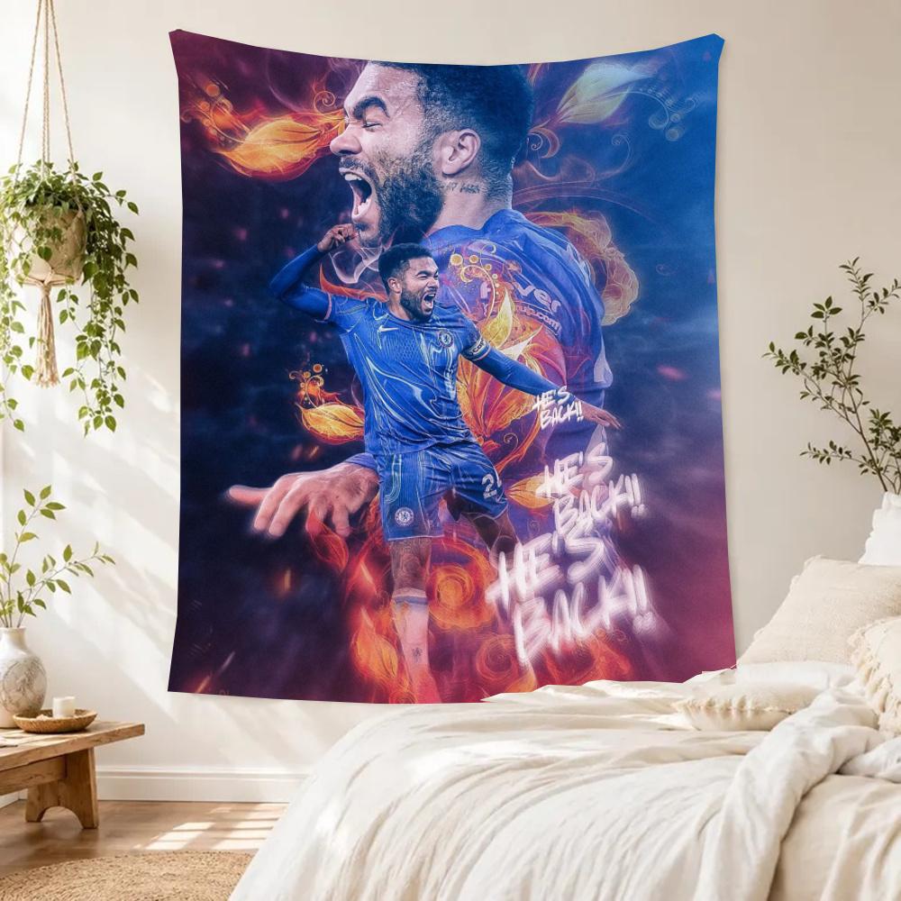 Chelsea Fc Football Player Wall Tapestry Retro Boho Perfect For Dorm Wall Living Room Balcony Four Seasons Boho Decor Gift For Birthday