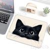 Cute Cartoon Cat Head Mouse Pad Small Gamer Rubber Desk Mat Square Gaming Office Accessories Mousepad Keyboard Game Table Mats