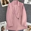 Milky White Green-Botton Suit Jacket - Korean Edition, 2024 Spring/Autumn, Women's Casual High-End Blazer