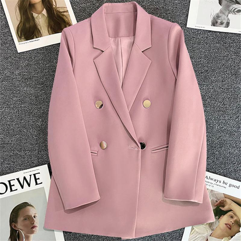 Milky White Green-Botton Suit Jacket - Korean Edition, 2024 Spring/Autumn, Women's Casual High-End Blazer