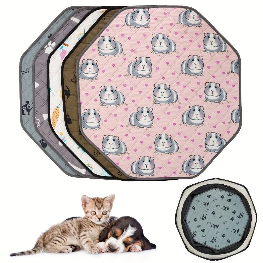 Anti Slip Dog Pee Pads Washable Puppy Training Pad Octagonal Dog Urine Pad for Dog Cat
