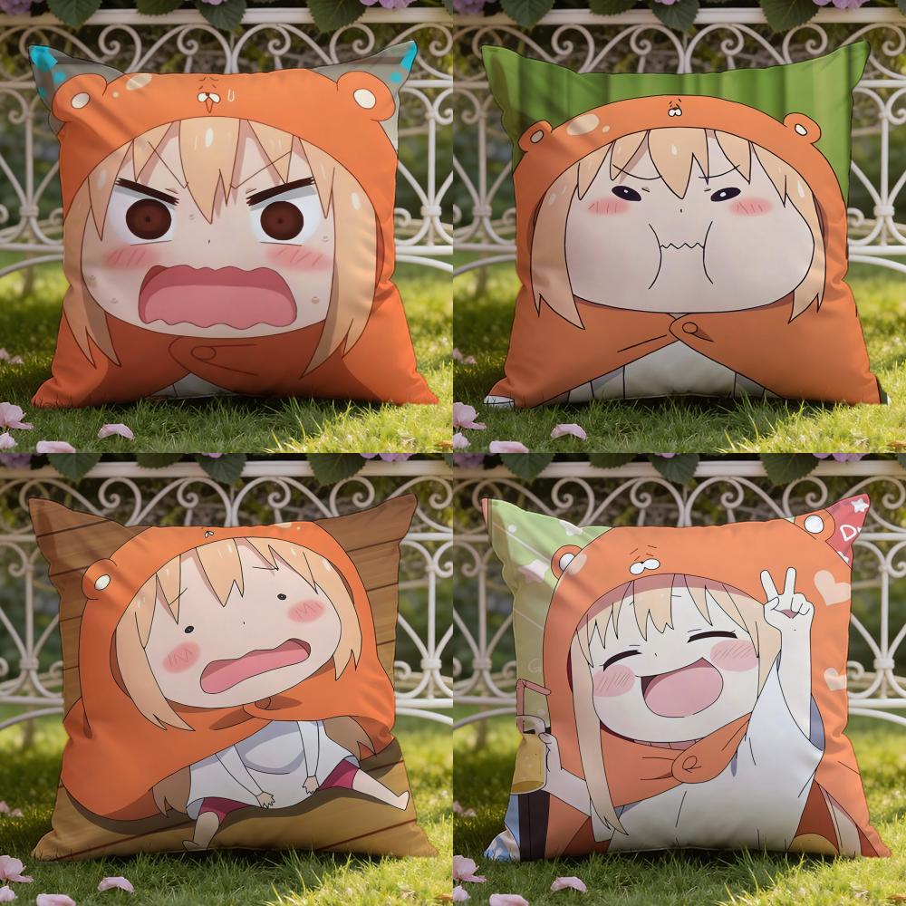 Аниме H-Himouto! Чехол на подушку Умару-тян Чехол для подушки для дома и автомобиля Двойного назначения: Двусторонняя конструкция для максимального комфорта