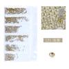Flat Bottom Rhinestone Nail Drill Diy Nail Mobile Phone Case Sticker Drill, Jewelry Accessories, Bag Size Mixed Nail Drill