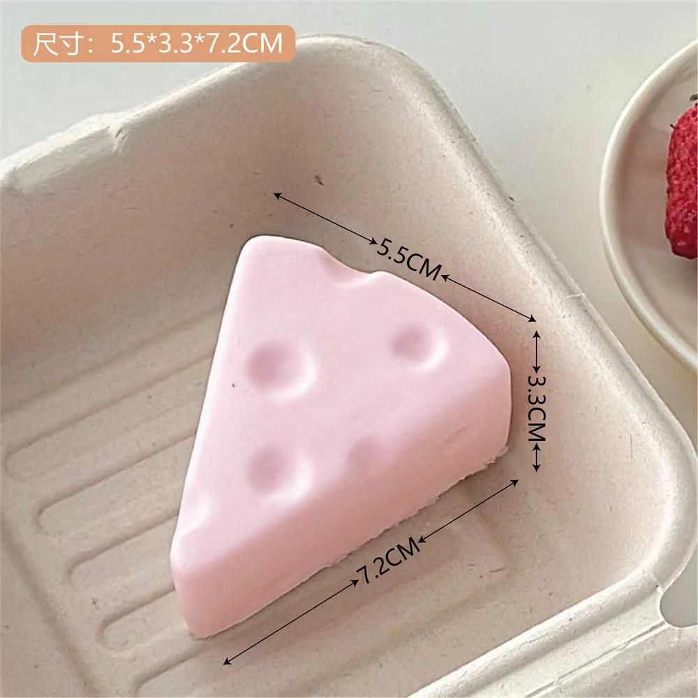 Сквиш-игрушка-пельмень Сырная Игрушка-украшение Симуляция Сыра Масло Сжимаемый Шарик Игрушка-антистресс Снятие Стресса Медленное Восстановление Мыло для Снятия Стресса