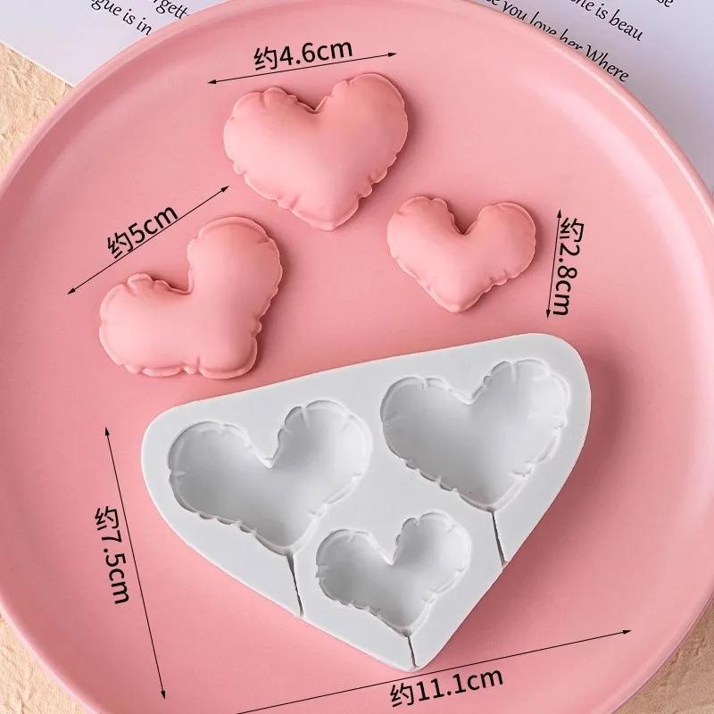 Heart-Shaped Star Cloud Balloon Lollipop Silicone Mold Fudge Cake Decoration Tool Craft Chocolate Resin Clay Candle Mold Baking