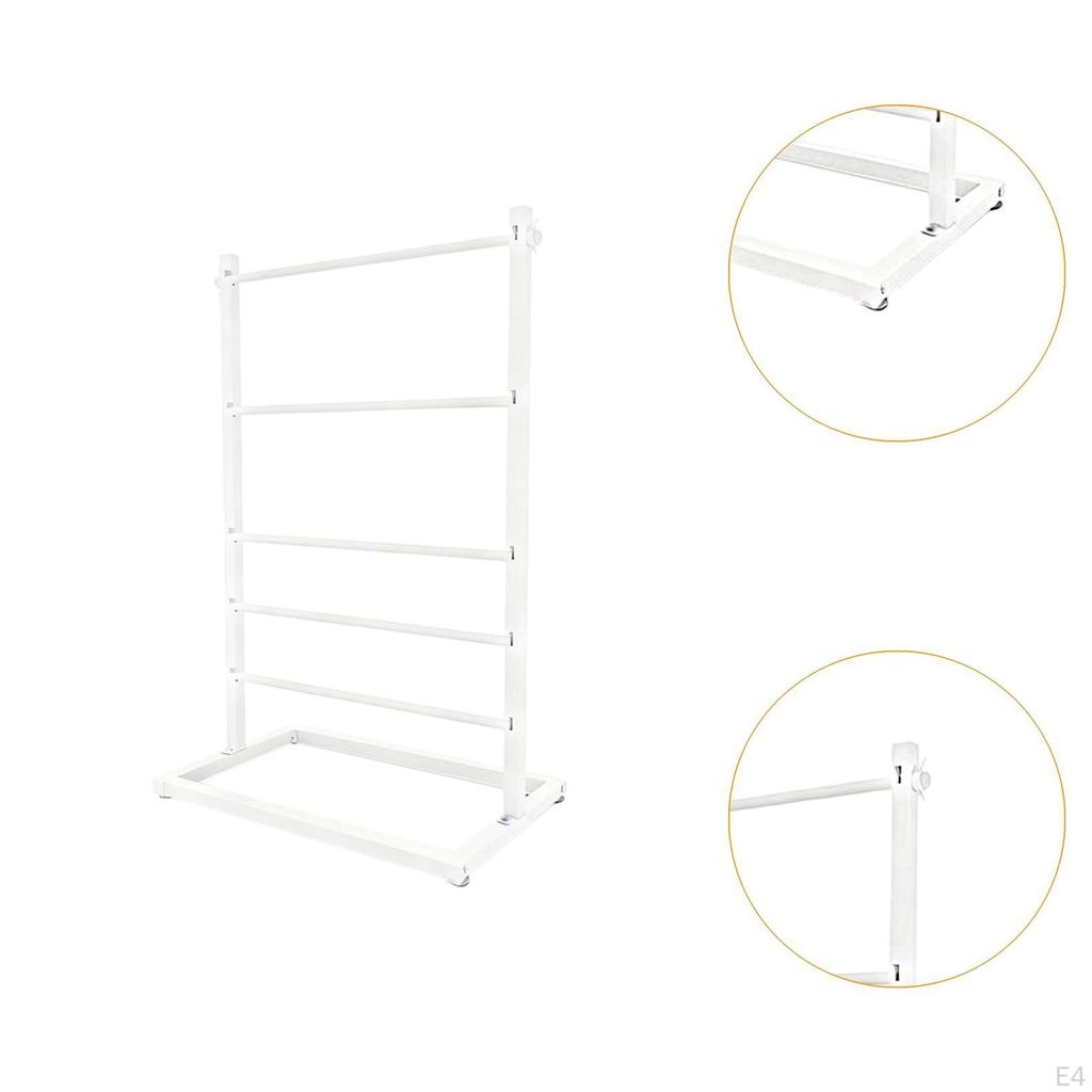 Ribbon Organizer 5 Layer Wire Spool Display Shelf Metal Rack for Cake Shop Sewing Craft Room