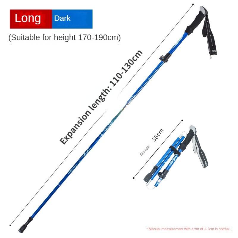 Палка для скалолазания, складная палка из алюминиевого сплава, сверхлегкая, ультра-короткая телескопическая уличная трость для ручного скалолазания, походная палка