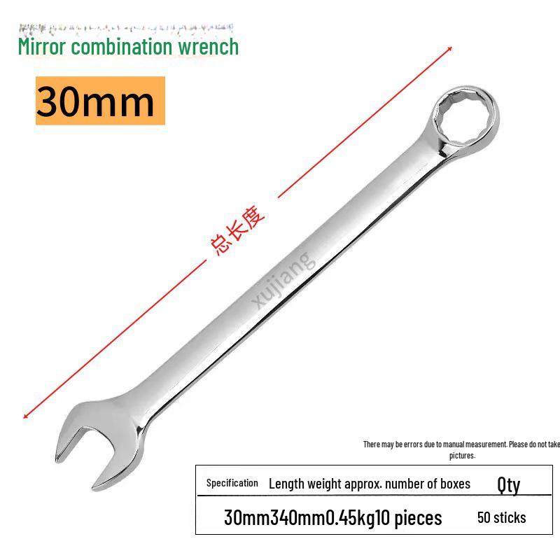 Mirror Finish Double-End Open/Box End Wrench Set