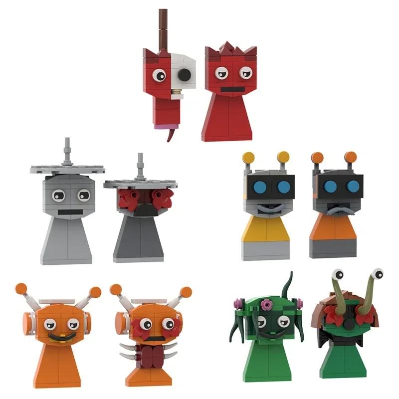 Sprunki Toy Bricks Game Incredibox Sprunki Elf Building Blocks Dark Horror Mode Action Figures Assembled Bricks Christmas Gift