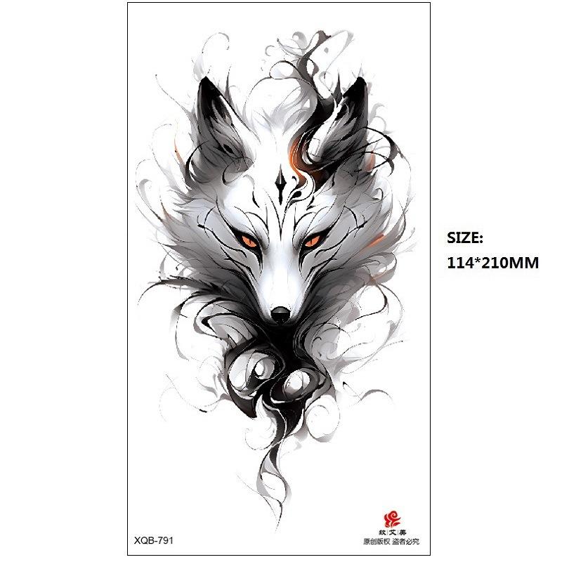 Набор наклеек для татуировки «Бабочка Роза Цветок» из серии «Эмми Блэк» на водную бумагу