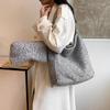 Lazy Wind High-capacity Mesh Bag for Women Autumn Bestseller Grey Fashion Compound Leisure Versatile Shoulder Bags