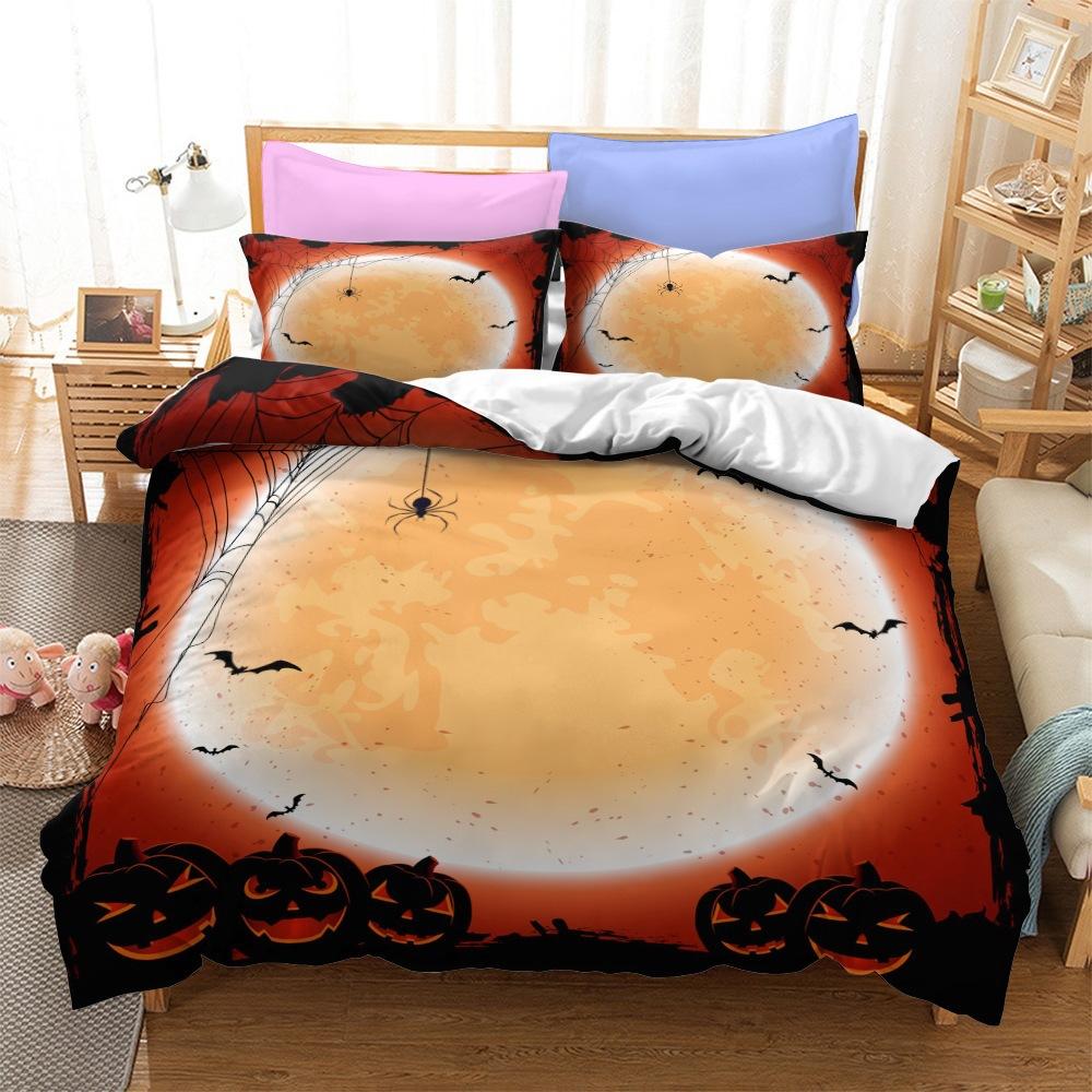 Halloween Series Bedding Three-Piece Home Textile Kit