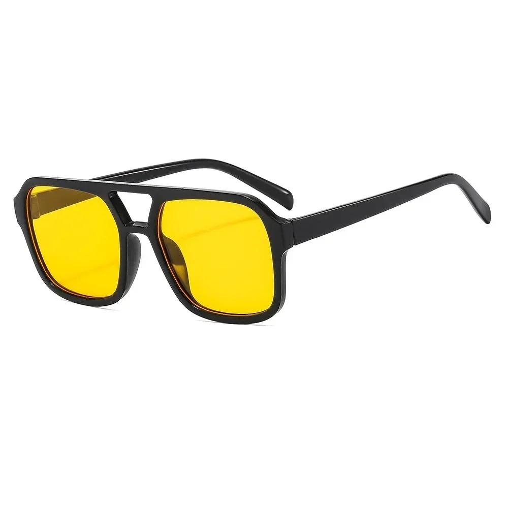 Vintage Square Sunglasses For Woman Retro Brand Sun Glasses Female Black Yellow Fashion Candy Colors  Feminino