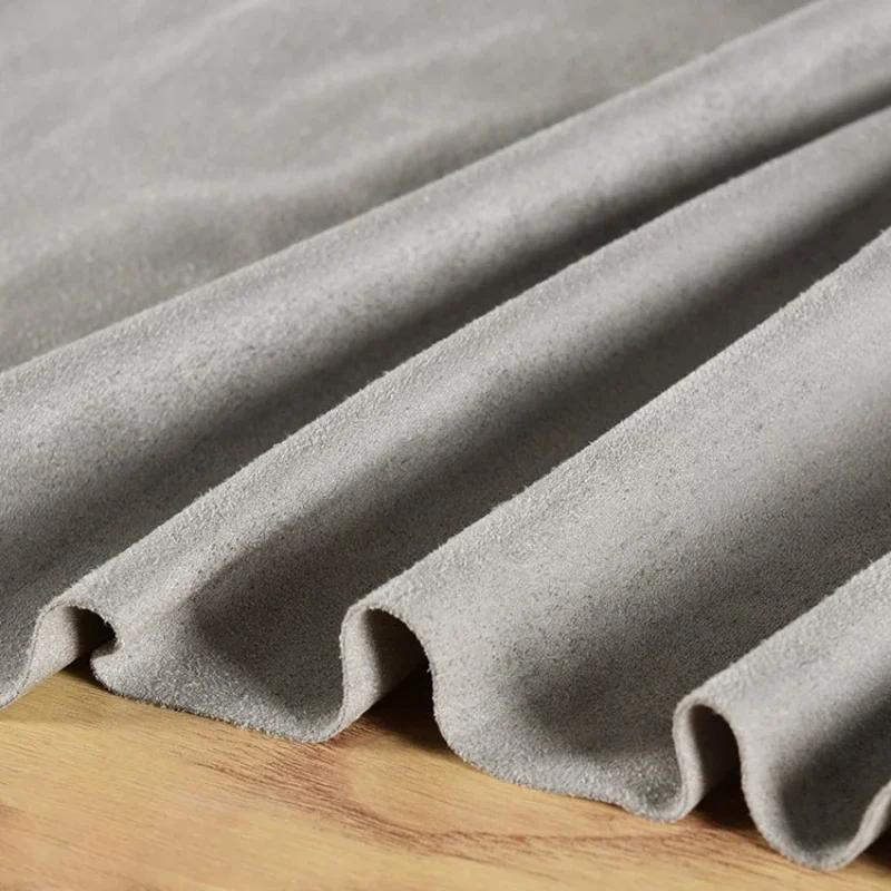 100x150cm Suede Fabric Stretch Double Microfiber for Costume Dresses Skirt Sewing Stretch Frosted Cloth Plain Material