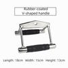 Heavy Duty Pull Down Cable Machine Attachment Rubber Handgrips Double D Handle  Home Gym
