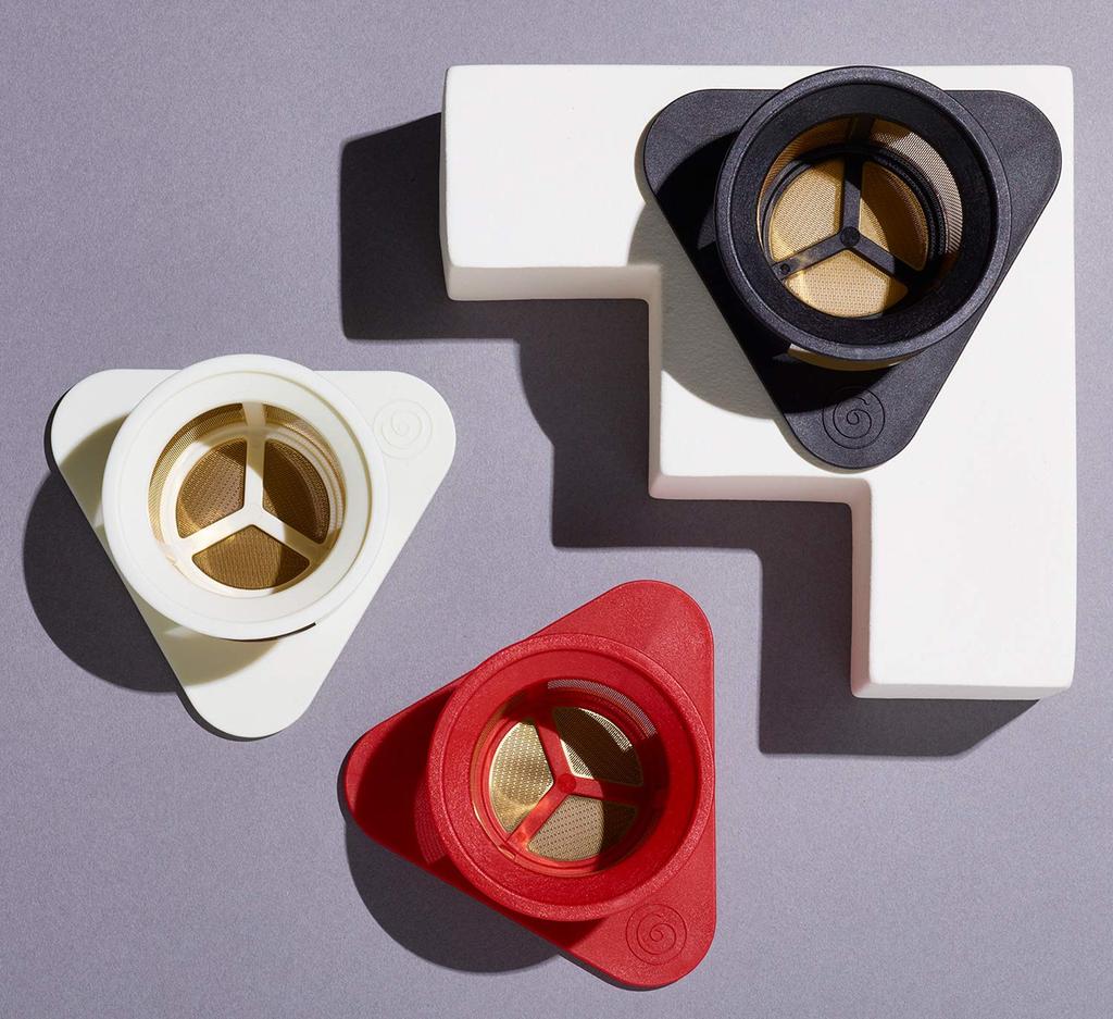 Cores Coffee Dripper, Developed In Collaboration with Maruyama Coffee, Gold Filter, Black, Single Cup, C211BK, No Paper Filter Required, Flavor,