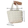 Solid Color Quilted Love Handbag Korean Lovely Lunch Bag Japanese Puffer Tote Bag  Travel