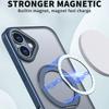 For iPhone 16 Case TPU+Acrylic Kickstand Magnetic Phone Cover