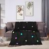 Cat Rainbow Pixel Space Nyans Blanket Flannel Textile Decor   Multifunction Soft Throw Blankets for Bedding Couch Rug Piece