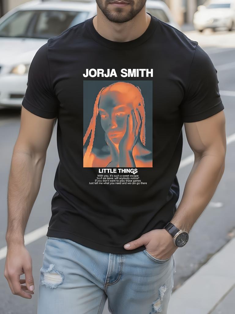 Black Jorja Smith Little Things Album Promo Graphic Tee O...