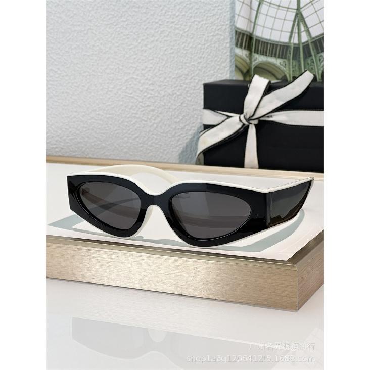 New panda sunglasses, cat-eye black and white sunglasses, slimming and face-covering, recommended by internet celebrities, trendy glasses