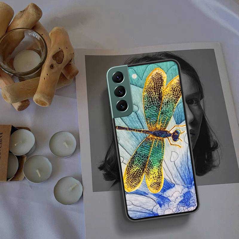 Dragonfly Phone Case For Galaxy A55 A35 A25 A15 A03S A04S A05S Samsung A20E A30 A40 A50 A70 A71 A51 A41 A31 A10S A21S Cover Capa