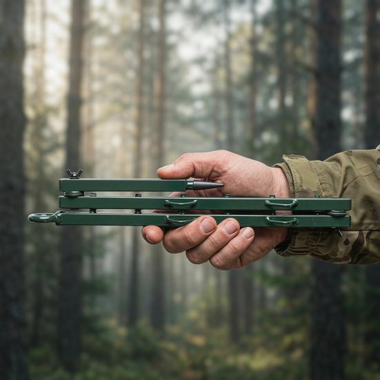 Portable Hunting Concealment Branch Stand, Adjustable Foldable Camouflage Tree Stand with Multi-Hook, Blind Accessory for Deer Turkey Outdoor Hunting