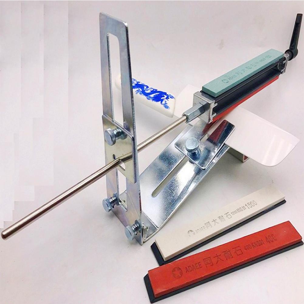 Metal Knife Sharpener Set Sharpening Plate Fixed Angle Grindstone Household Kitchen Tool